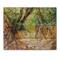 Designart - Little Forest Road - Traditional Print on Natural Pine Wood